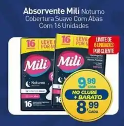 Rede Bom Lugar Absorvente Mili Noturno Cobertura Suave Com Abas oferta