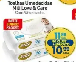 Rede Bom Lugar Toalhas umedecidas mili love & care oferta