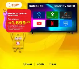 Casa e Vídeo smart tv led 43" samsung oferta