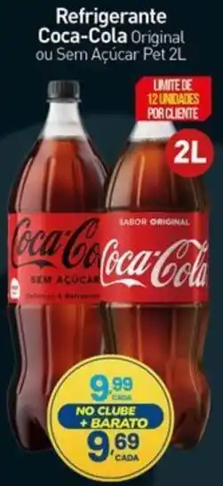 Rede Bom Lugar Refrigerante Coca-Cola Original ou Sem Açúcar oferta