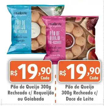 Pão de Queijo Recheado c/ Requeijão ou Goiabada