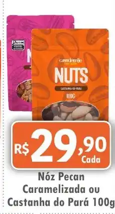 Royal Supermercados Nóz Pecan Caramelizada ou Castanha do Pará oferta