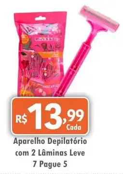 Royal Supermercados Aparelho Depilatório com 2 Lâminas Leve oferta