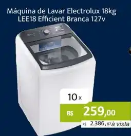 Copercana Máquina de lavar electrolux lее18 efficient branca 127v oferta