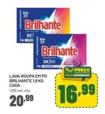 Lava-roupa em pó brilhante