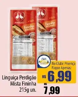 Proença Supermercados Linguiça Perdigão Mista Fininha oferta