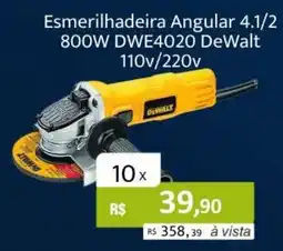 Copercana Esmerilhadeira angular 4.1/2 800W DWE4020 DeWalt 110x/220x oferta