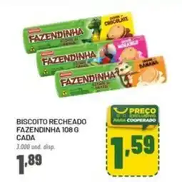 Cooper Biscoito recheado fazendinha oferta