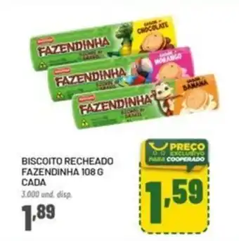 Biscoito recheado fazendinha