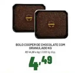 Cooper Bolo cooper de chocolate com granulado kg oferta