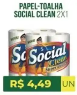 Vivendas Supermercados papel-toalha social clean oferta