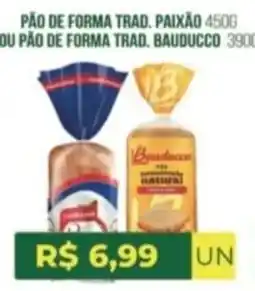 Vivendas Supermercados pão de forma trad. paixão ou pão de forma trad. bauducco oferta