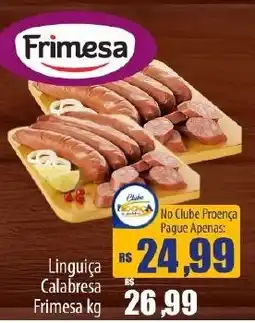 Proença Supermercados Linguiça Calabresa Frimesa oferta
