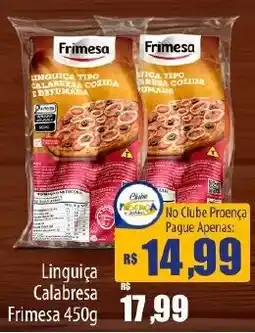 Proença Supermercados Linguiça calabresa oferta