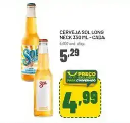 Cooper Cerveja sol long neck 330 ml - cada oferta