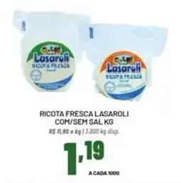 Cooper Ricota fresca lasaroli com/sem sal oferta
