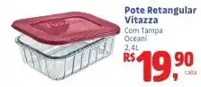 Pote Retangular Vitazza Com Tampa Oceani