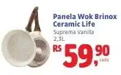 Camiño supermercados Panela Wok Brinox Ceramic Life Suprema Vanilla oferta