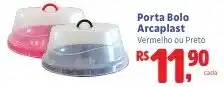 Camiño supermercados Porta Bolo Arcaplast Vermelho ou Preto oferta