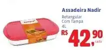 Camiño supermercados Assadeira Nadir retangular com tampa oferta