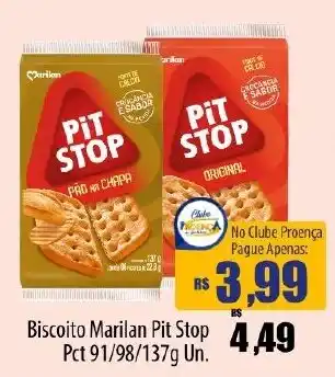 Proença Supermercados Biscoito Marilan Pit Stop oferta