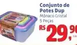 Camiño supermercados Conjunto de Potes Dup Mônaco Cristal oferta