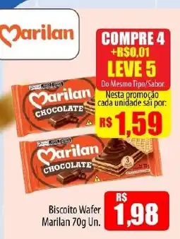 Proença Supermercados Biscoito Wafer Marilan oferta