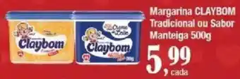 Supermercados Unidos Margarina claybom tradicional ou sabor manteiga oferta