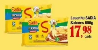 Supermercados Unidos Lasanha sadia sabores oferta