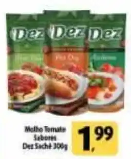 Coelho Diniz molho tomate sabores dez sachê oferta