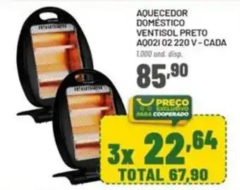 Aquecedor domestico ventisol preto