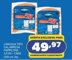 Cooper Linguiça tipo calabresa pamplona oferta