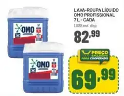 Cooper lava-roupa líquido omo profissional oferta