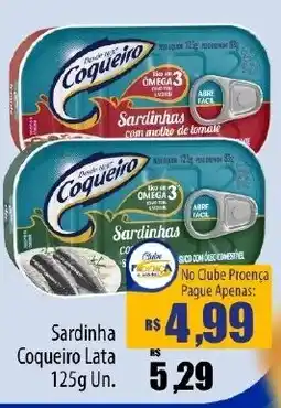 Proença Supermercados Sardinha coqueiro lata oferta