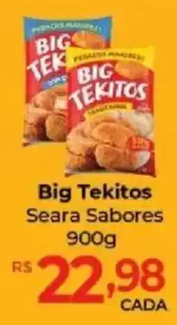 Supermercados Unidos Big Tekitos Seara Sabores oferta