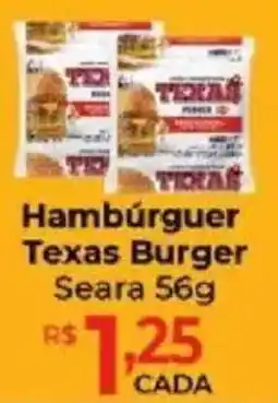 Supermercados Unidos Hambúrguer Texas Burger oferta