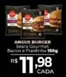 Supermercados Unidos angus burger seara gourmet bacon e fraidinha oferta
