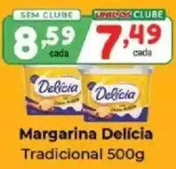 Supermercados Unidos Margarina Delícia Tradicional oferta