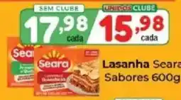 Supermercados Unidos Lasanha seara sabores oferta