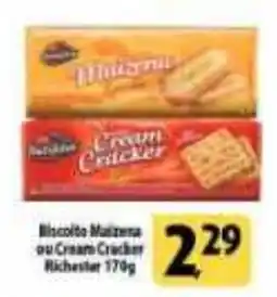 Coelho Diniz Biscoito Maizena ou Cream Cracker oferta
