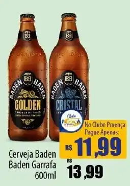 Proença Supermercados Cerveja Baden Garrafa oferta