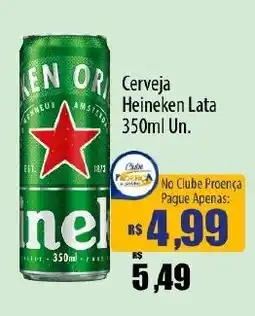 Proença Supermercados Cerveja Heineken Lata oferta