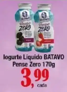 Supermercados Unidos Iogurte Líquido BATAVO Pense Zero oferta