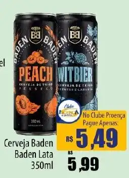Proença Supermercados Cerveja baden lata oferta