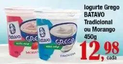 Supermercados Unidos Iogurte Grego Batavo Tradicional ou Morango oferta