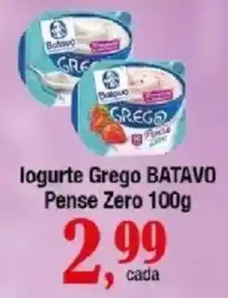 Supermercados Unidos Iogurte Grego BATAVO Pense Zero oferta