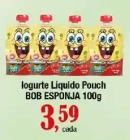Supermercados Unidos Iogurte Líquido Pouch Bob Esponja oferta