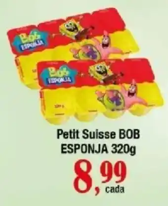 Supermercados Unidos petit suisse bob esponja oferta
