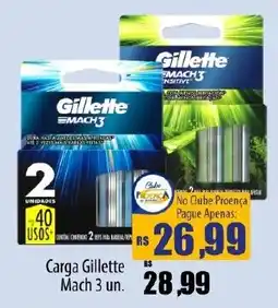 Proença Supermercados Carga Gillette Mach 3 oferta