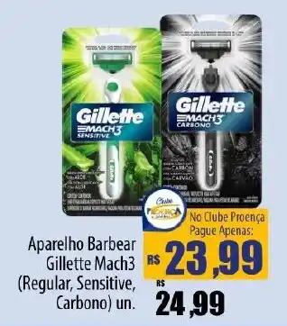 Proença Supermercados Aparelho Barbear Gillette Mach3 oferta